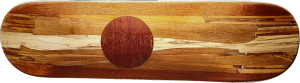 skateboard marqueté